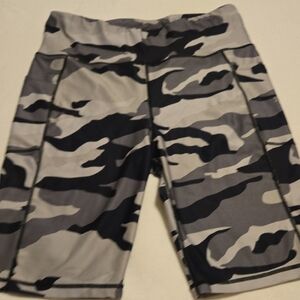 Nine West Gray Camouflage Bike Shorts
